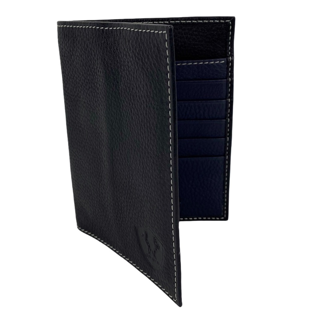 Grays - Stuart Grays of London leather passport cover NWOT black & purple unisex - Picture 2 of 16